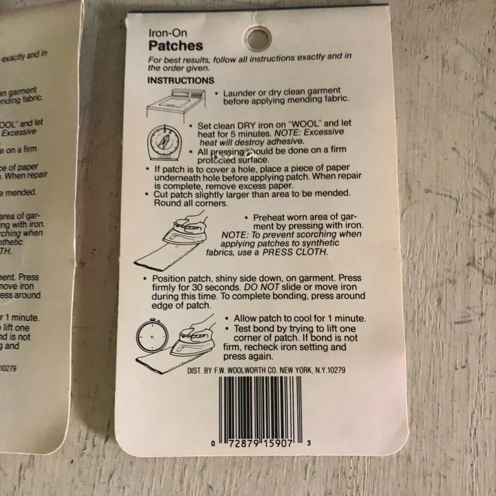 Vintage Iron-On Mending Fabric